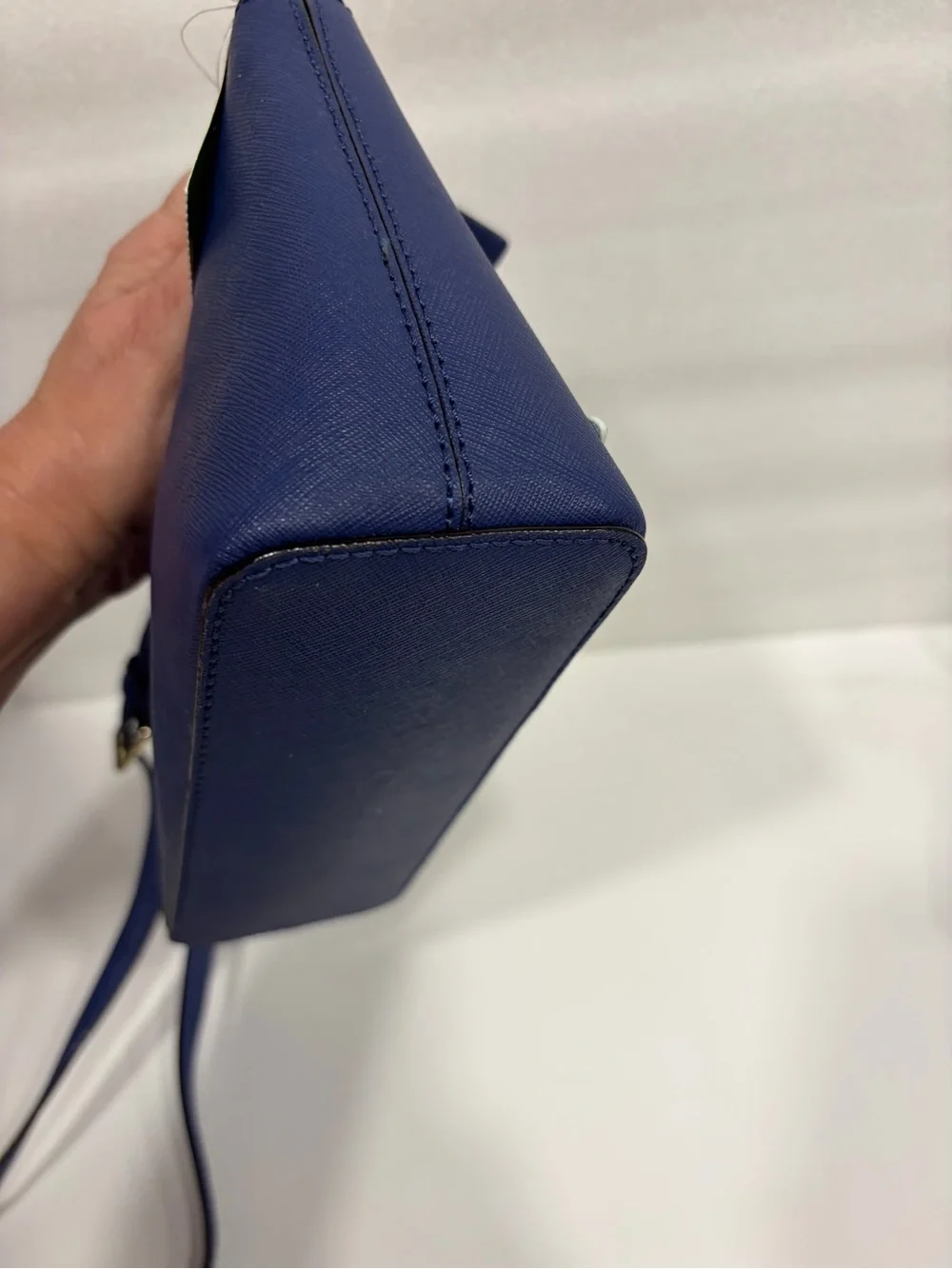 kate spade navy leather crossbody with blue sea turtle appliqués